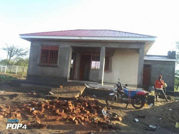 A residential house being constructed in Buhunga subcounty rukungiri district