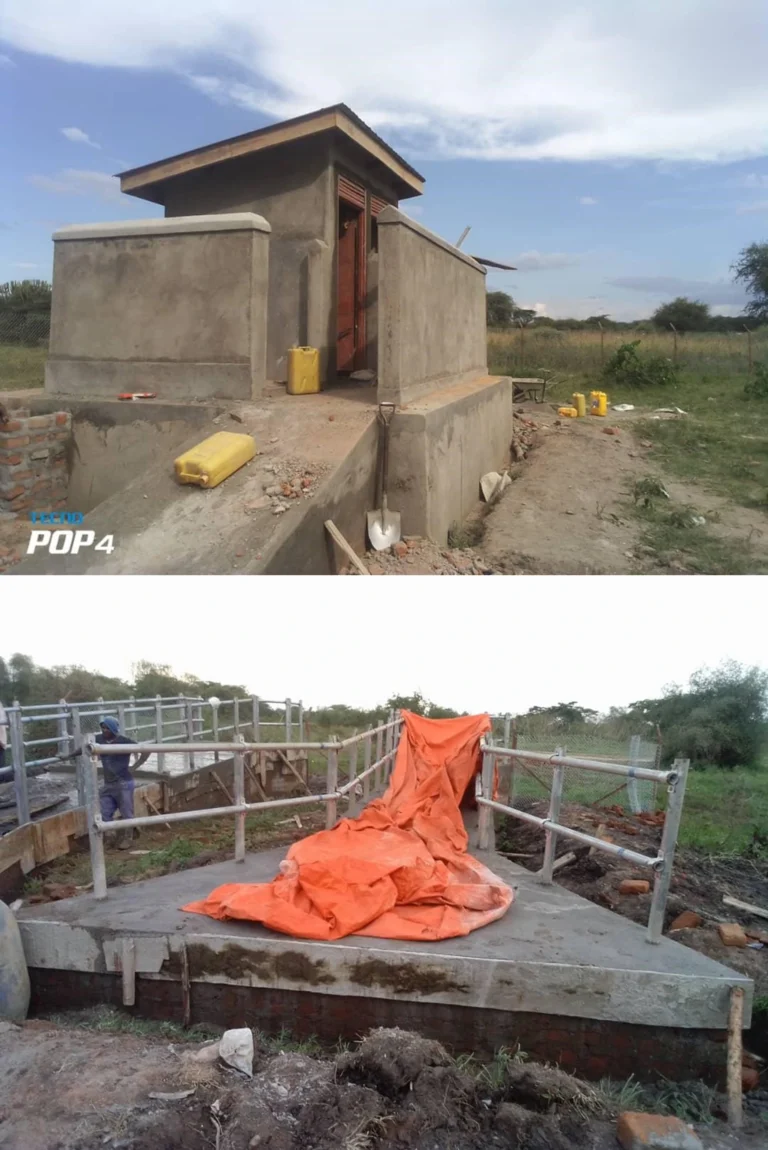 Construction of a 5 stance vip latrine at busaba islamic ps in butaleja district
