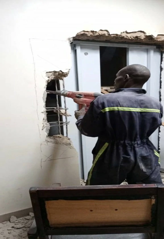 Electrical installations at Kyaburere primary school in Rukungiri district